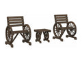 3-piece garden furniture set in solid fir wood CDTG92542