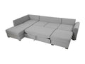 Dekonao 189 Corner Sofa Light Brown Sleeping Function Bed Box 305x188cm BVUT26960