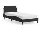 Bed with black mattress 90x190 cm velvet PEJH58842