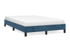 Dark blue bed frame 120x190 cm velvet KSIO76035