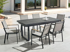 Nobellea DHUB01729 Black Metal Garden Table
