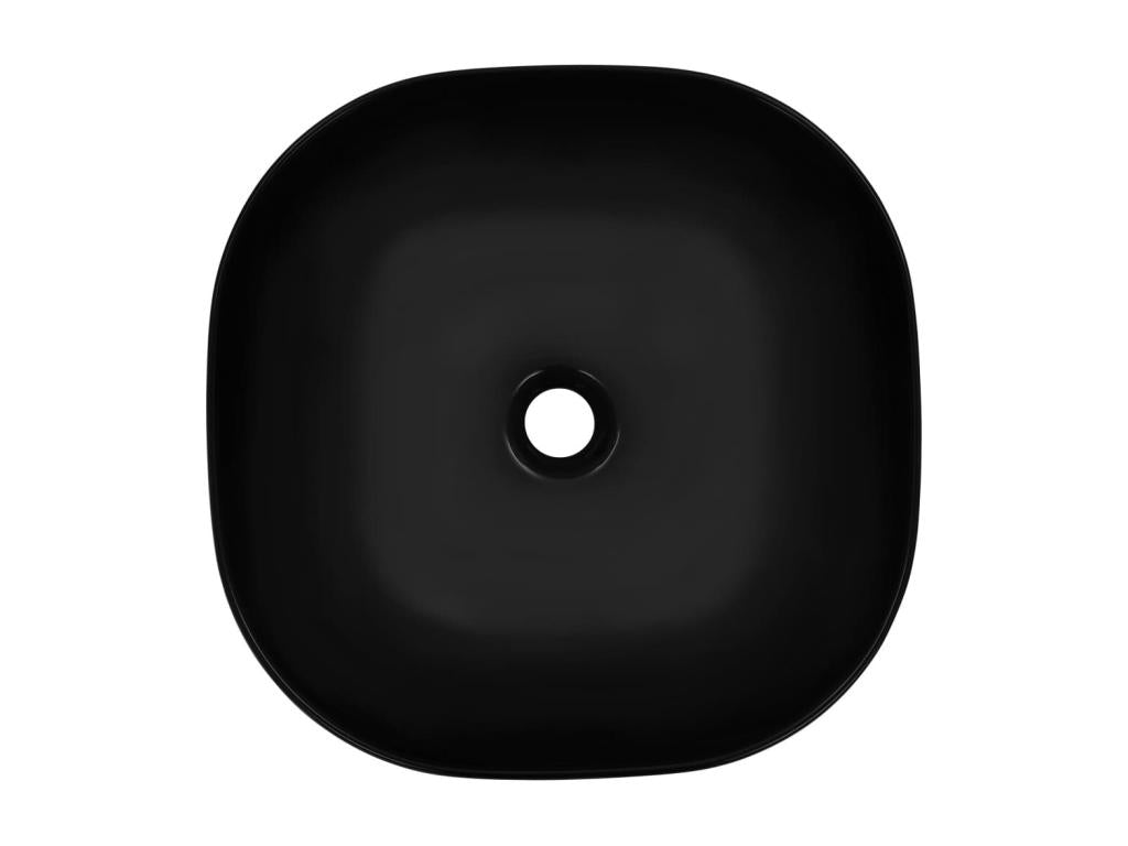 Black washbasin/hand basin, 42.5x42.5x14.5 cm, 02 0002627 BBIM22409