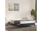 Dark blue bed frame 120x190 cm velvet KSIO76035