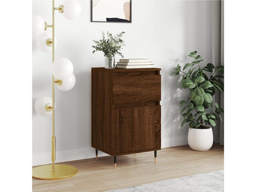 Brown oak sideboard 40x35x70 cm engineered wood YYFV29502