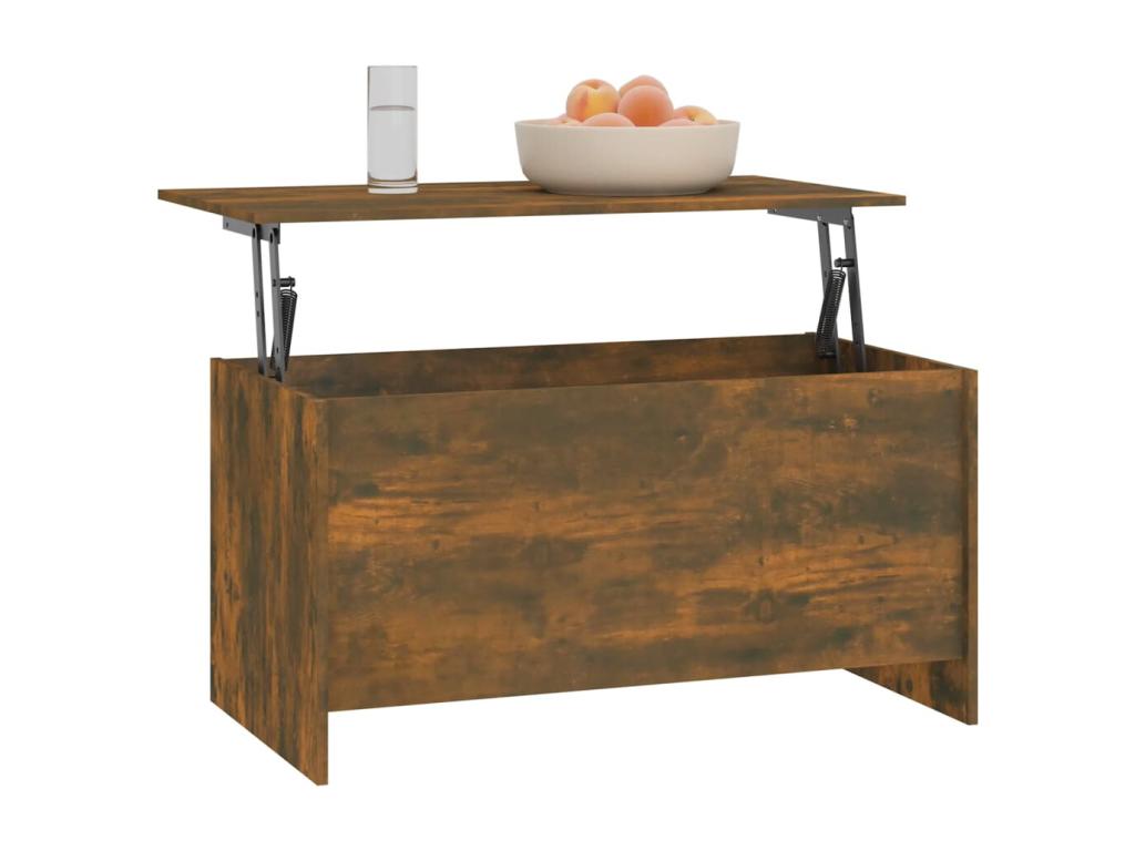 Smoked Oak Coffee Table 102x55.5x52.5 cm Engineered Wood VZVX19255