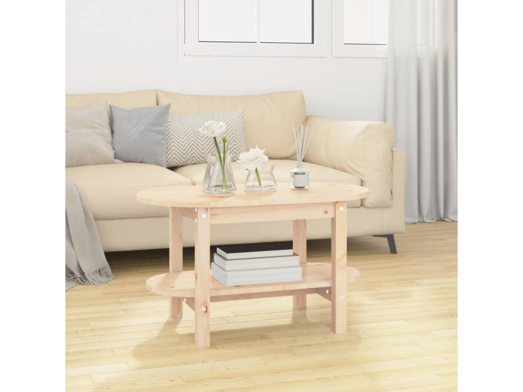 Coffee table 80x45x45 cm Solid pine wood WPDA96227