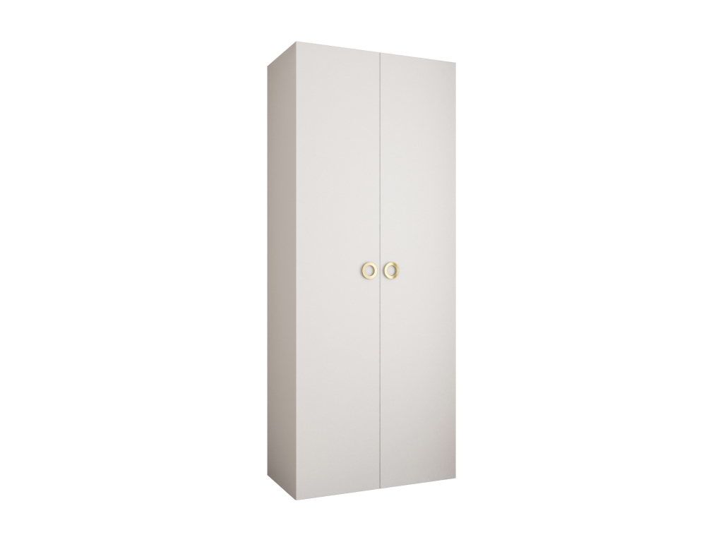 Como 1 245.5/100/50 2-door hinged door wardrobe, white/gold GLTZ50590