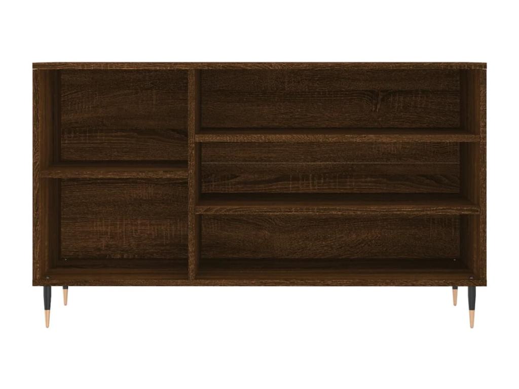 Shoe cabinet, brown oak, 102x36x60 cm, engineered wood, LXBE45072