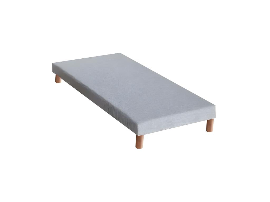 Upholstered bed base in mottled grey from Dekonao, Made in France. Dimensions - 80x200 cm KRNX87306