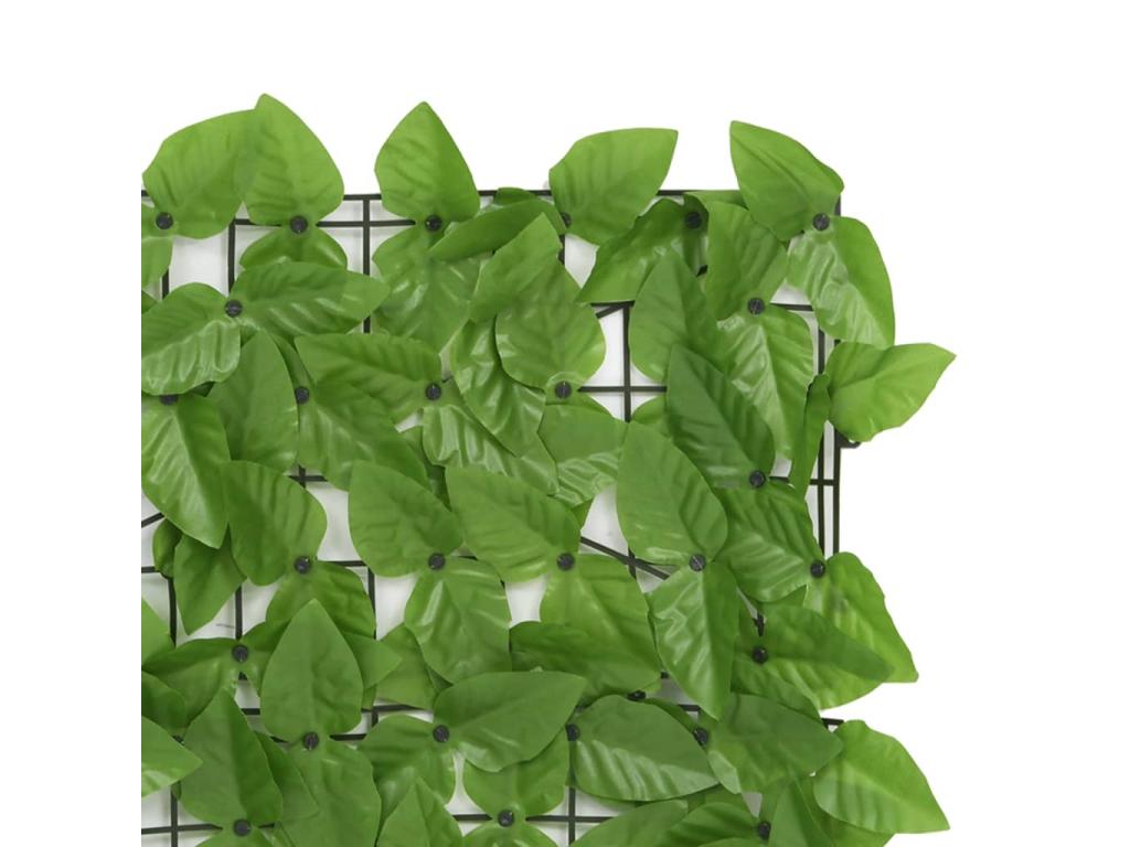 Balcony screen with green leaves 400x150 cm BNCT13506