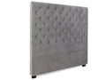 Dekonao 140cm Upholstered Headboard, Grey Velvet CPLB33732