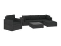Black resin garden furniture set, 70x70x52.5 cm, 02 0016940 KWUZ96285