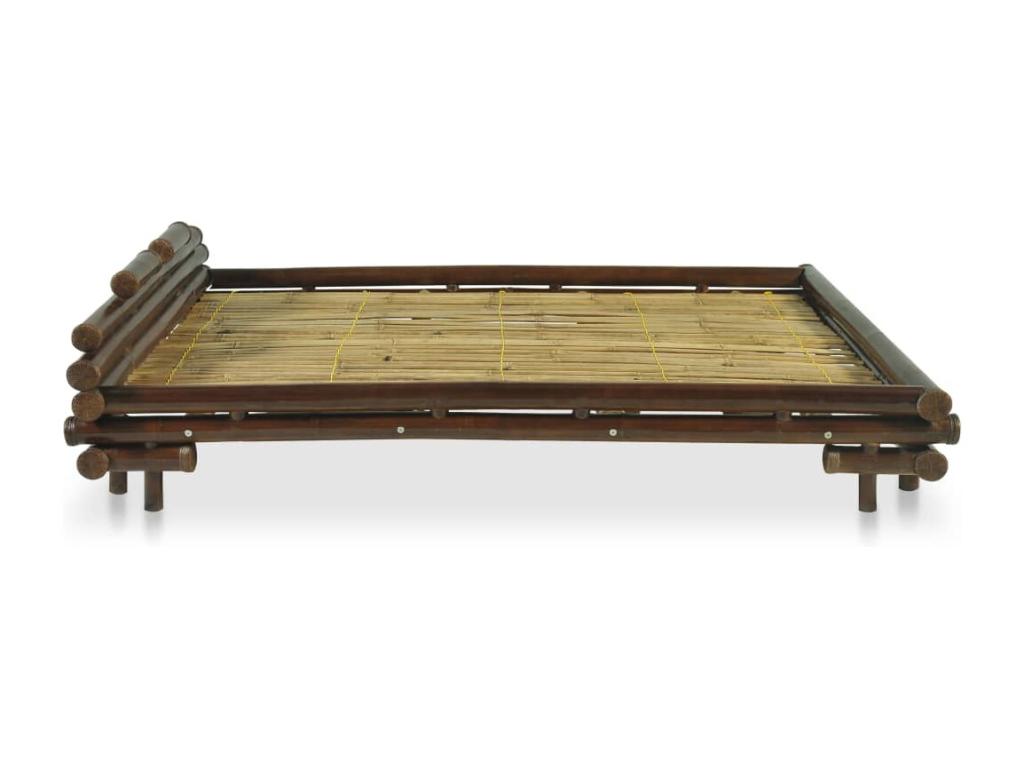 Dekonao Dark Brown Bed Frame 140x200 cm WHTX49423