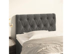 Dark Grey Headboard 80x7x78/88 cm Velvet HNRE63861