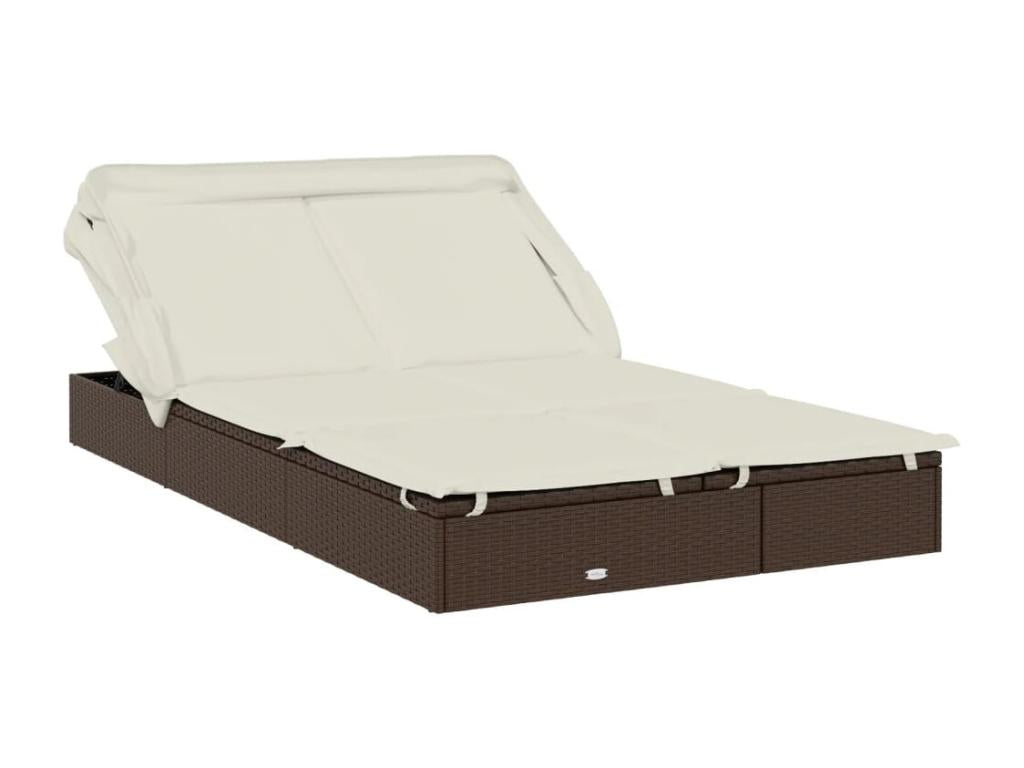 Brown sun lounger chair 213x118x97 cm 02 0012188 LAHW32974