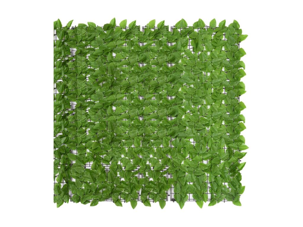 Balcony screen with green leaves 400x150 cm BNCT13506