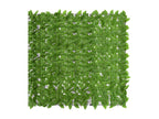 Balcony screen with green leaves 400x150 cm BNCT13506