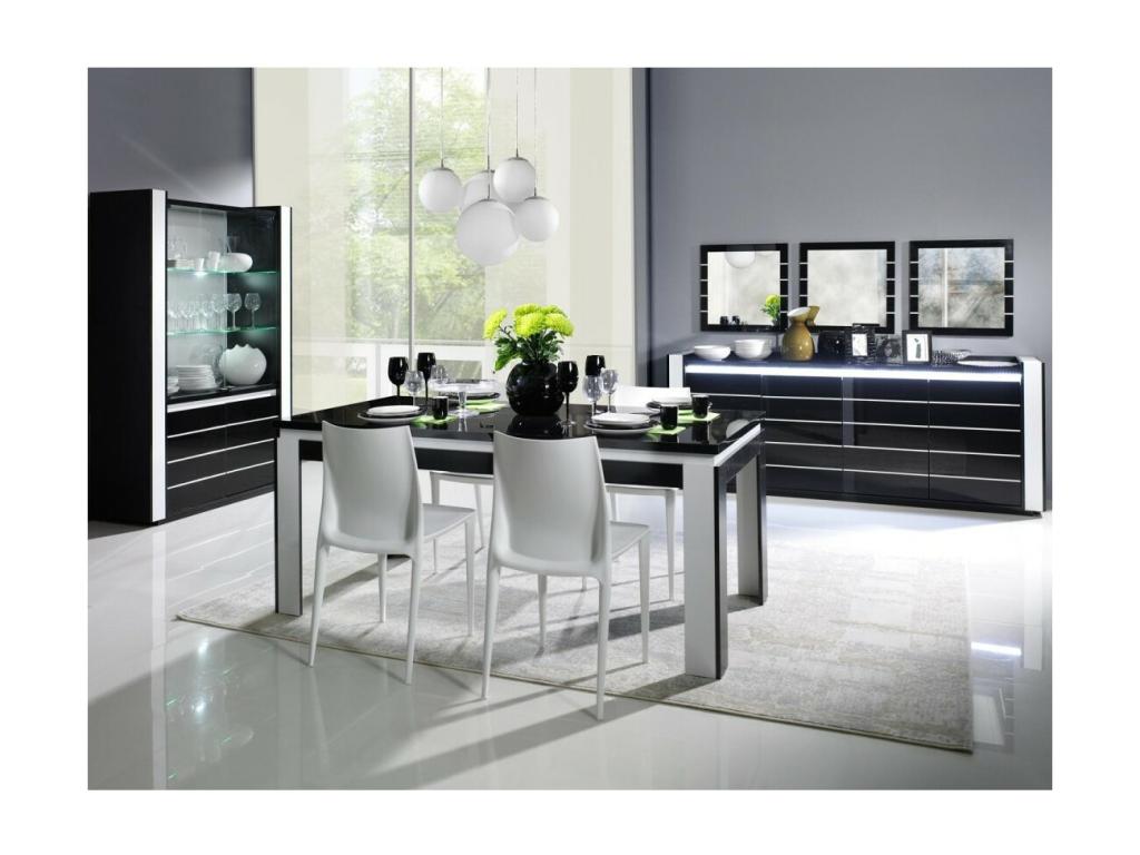 Dekonao sideboard set with 3 black and white mirrors ZROO14561