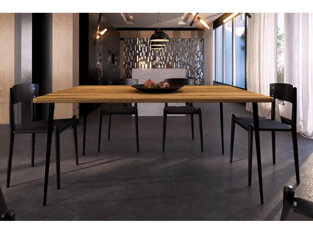 Dekonao - Natural oiled wild oak table 90x110 LZOT94540