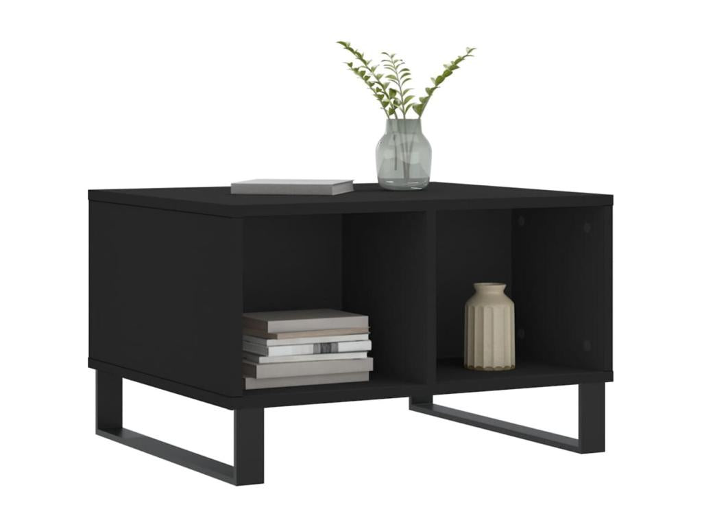 Coffee table, black, 60x50x36.5 cm, engineered wood, LQIM85520