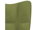 Light Green Velvet Relaxing Armchair ECJW77579