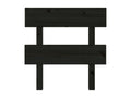 Black Headboard 103.5x3x81 Solid Pine Wood FQAQ27165