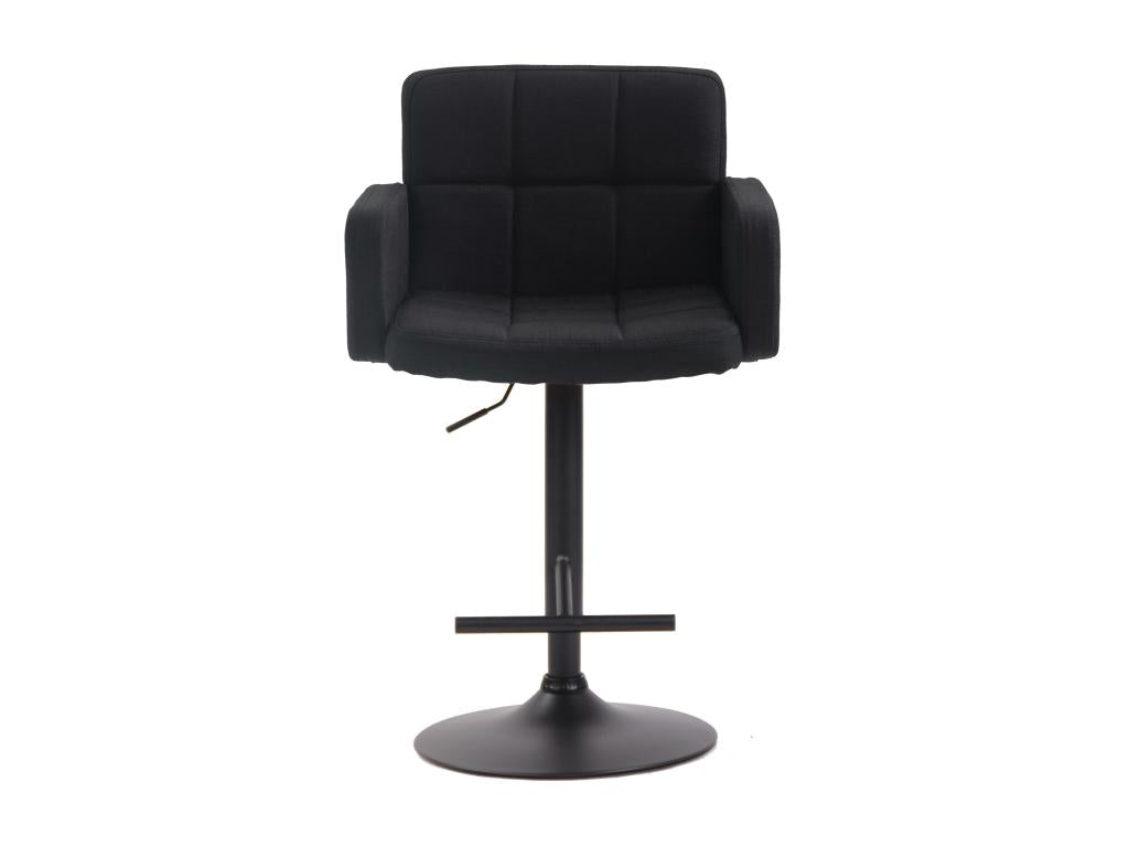 Bar stool - Fabric / Metal - Black - Los Angeles LRGZ93599