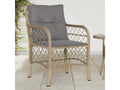 Garden chairs with cushions, set of 2, Dekonao beige rattan GZEO28424