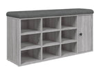 Dekonao grey shoe bench 102x32x50 engineered wood EONU80224