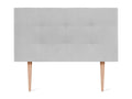 Dekonao Dekonaoé Aqualine fabric headboard 110x115cm with feet Beds 105 - Gray Dekonao QSDM88192