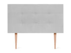 Dekonao Dekonaoé Aqualine fabric headboard 110x115cm with feet Beds 105 - Gray Dekonao QSDM88192