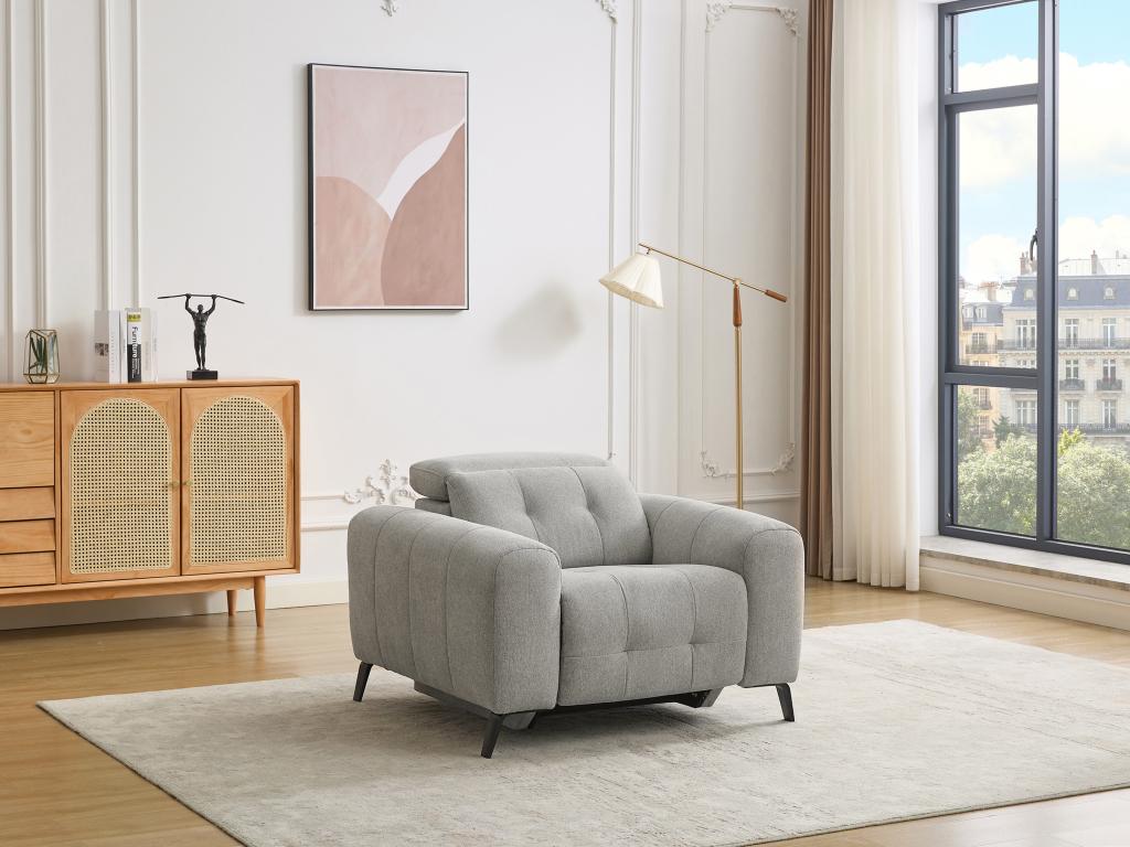 Nobellea electric armchair in grey fabric Nobellea ZTEU80436
