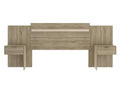 Extendable headboard with bedside tables - 140/160 cm - Natural color - Dekonao EGWP04161