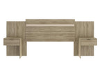 Extendable headboard with bedside tables - 140/160 cm - Natural color - Dekonao EGWP04161