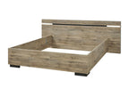 Dekonao - 160x200cm Wood-Look Bed with LED Lighting NPVI23278