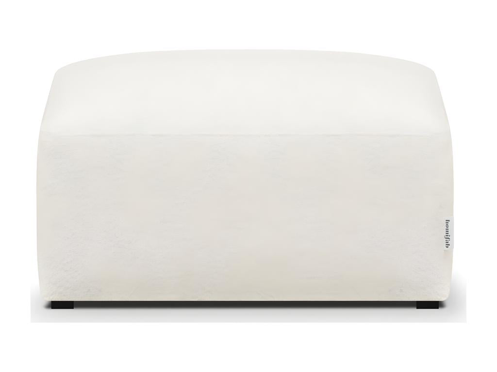 Modular pouf/footrest in ecru loop fabric - Dekonao RHVT59584