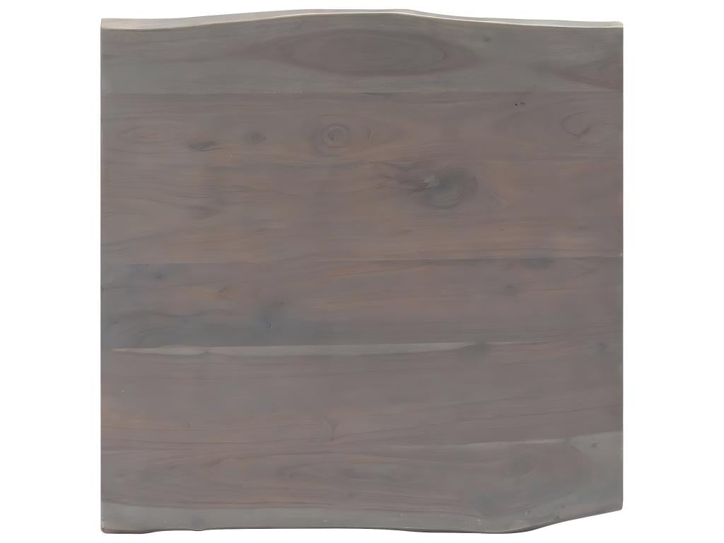 Coffee table with natural edge, grey, 60x60x40 cm, Dekonao wood, OJTF63900