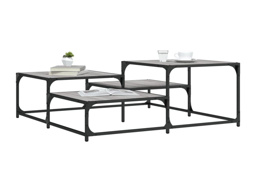 Dekonao coffee table, grey, 107x107x40 cm, engineered wood, ISST77708