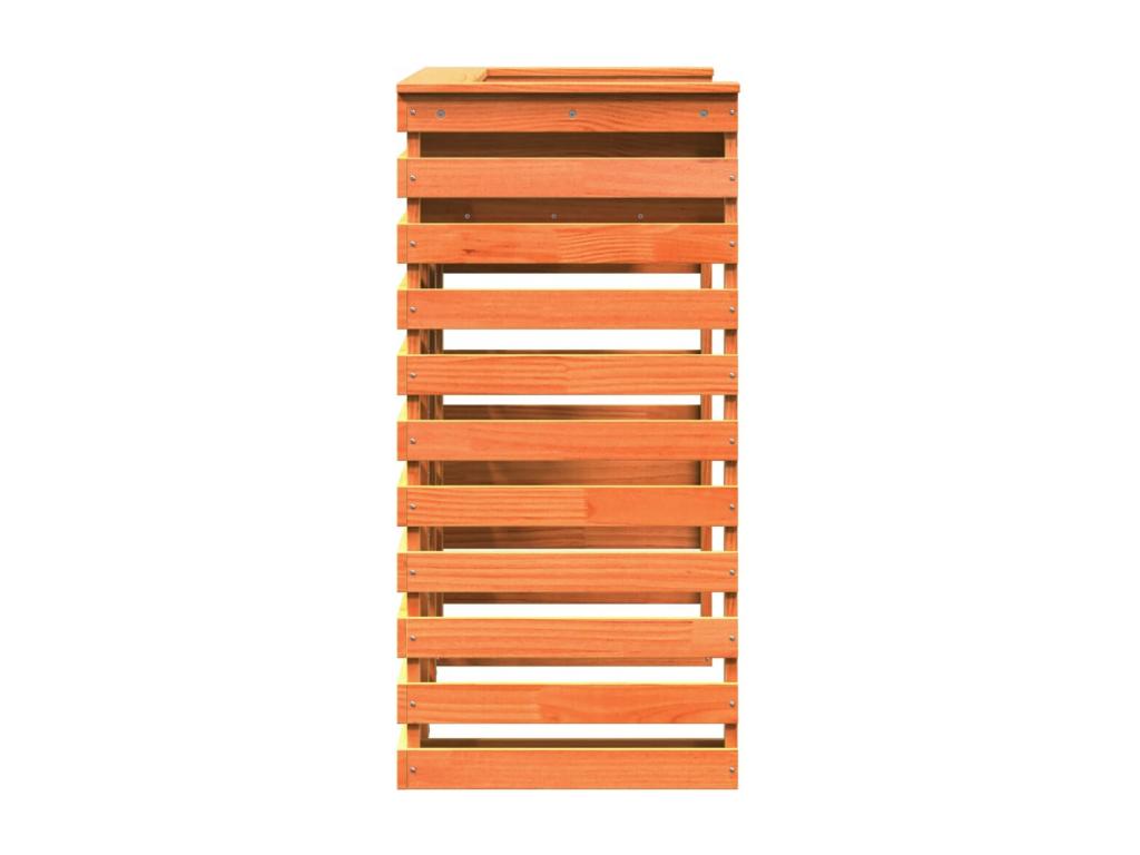 MIVA93233 Outdoor Bar Table, Brown Wax Finish, Solid Pine Wood