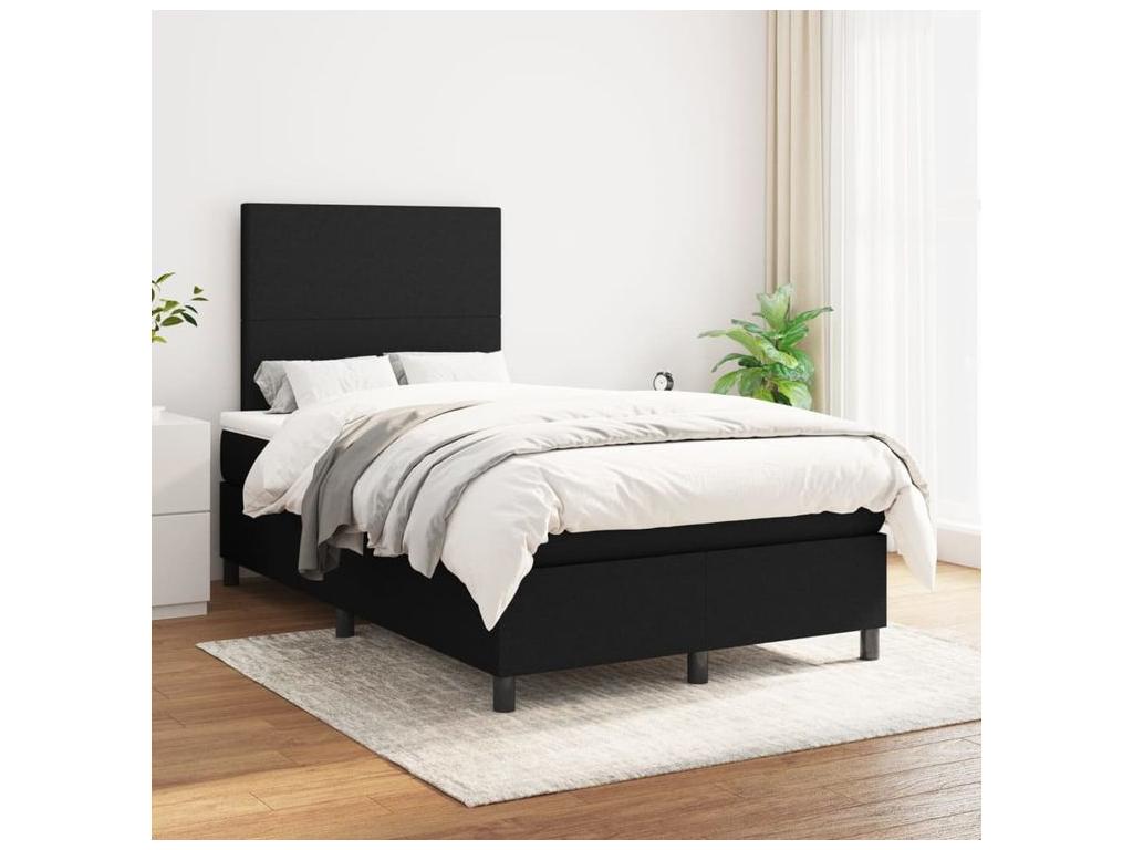 Dekonao bed base with black mattress 120x200 fabric ELCQ00499
