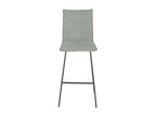 Set of four metal/green fabric bar stools - Dekonao ENEJ34184