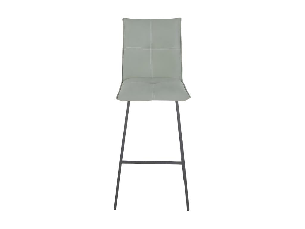 Set of four metal/green fabric bar stools - Dekonao ENEJ34184