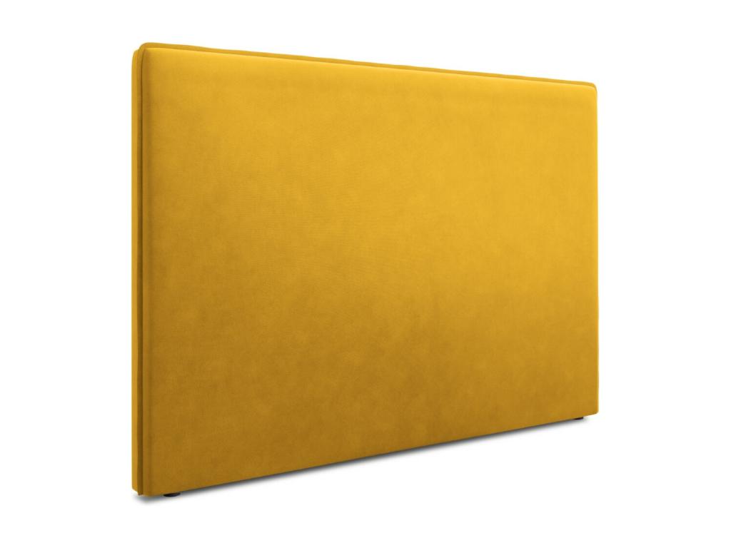 Nobellea - Nobellea Headboard 200x120cm in Yellow Velvet - 200x8x120cm ZTTO83805