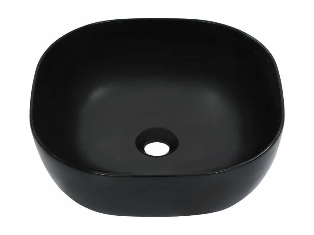 Black washbasin/hand basin, 42.5x42.5x14.5 cm, 02 0002627 BBIM22409