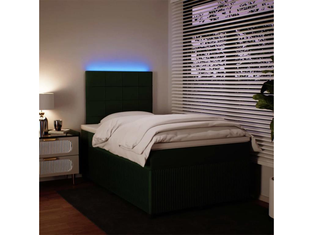 Nobellea bed base with dark green mattress 120x190 cm KKOY94139