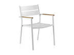 White aluminum armchair VXOB33073