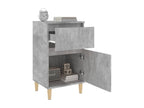 Nobellea - 2 pc bedside tables, concrete grey, 40x35x70 cm TJBZ57359