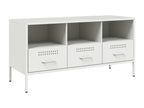 White TV stand 100.5x39x50.5 cm cold-rolled steel TWON07874