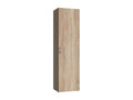 Storage cabinet with 1 door, oak effect finish - W- 30 x H- 185 x D- 40 cm FHIQ79037