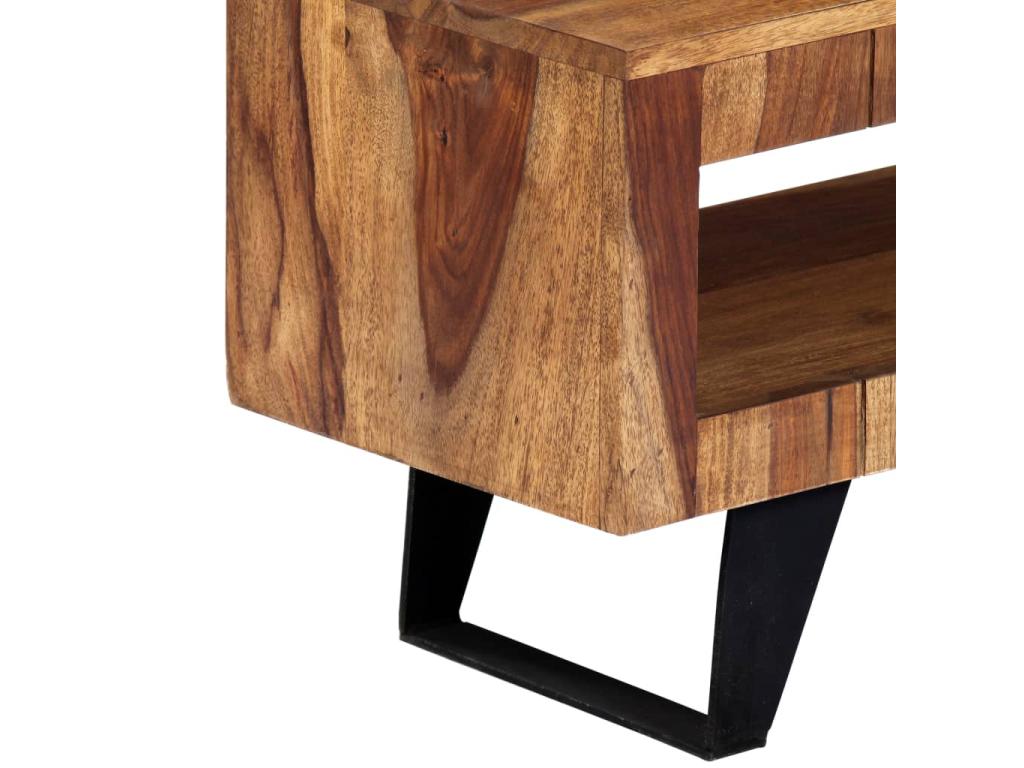 TV stand 140x30x40 cm Solid wood PIIL77530